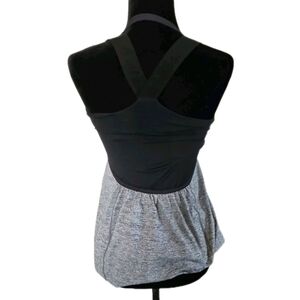 Lululemon Womens Gray Awareness Tank In Static Gray And Black Yoga Top 4